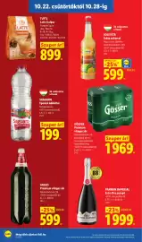Lidl akciós újság hét 43 Oldal 18: Pannon imperial €19.999,00, Gösser prémium világos sör €1.969,00