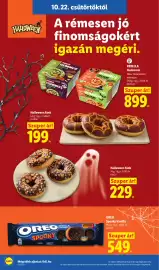 Lidl akciós újság hét 43 Oldal 22: Halloween fánk €229,00, Halloween fánk €199,00