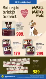 Lidl akciós újság hét 43 Oldal 24: Max's world pástétom kutyáknak €299,00, Max's world pástétom kutyáknak €179,00