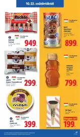 Lidl akciós újság hét 43 Oldal 27: Meses kakaos karamellas tej €299,00, Kockás Túrórúd €949,00