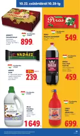 Lidl akciós újság hét 43 Oldal 29: Dr. M folyékony mosódíó €1.649,00, Abonett extrudált kenyér €899,00