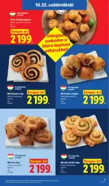Lidl akciós újság hét 43 Oldal 3: Mini hot-dog €2.199,00, Mini pisztáciás csiga €2.199,00