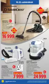 Lidl akciós újság hét 43 Oldal 32: Silvercrest kézi gőztisztító €7.999,00, Silvercrest kárpit- és szőnyegtisztító €24.999,00