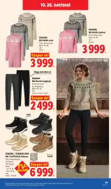 Lidl akciós újság hét 43 Oldal 49: Esmara női thermo leggings €2.499,00, Esmara női kötött ruha €3.999,00