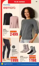 Lidl akciós újság hét 43 Oldal 52: Esmara men férfi thermo aláöltöző nadrág €1.999,00