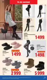Lidl akciós újság hét 43 Oldal 53: Esmara női téli bakancs €5.999,00, Esmara női harisnyanadrág €1.498,00