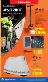Lidl akciós újság hét 43 Oldal 58: Crivit küllő fényvisszaverő €1.599,00, Crivit kerékpárponyva €19.999,00