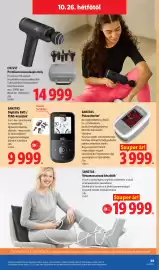 Lidl akciós újság hét 43 Oldal 59: Sanitas vénamasszírozó készülék €19.999,00, Sanitas pulzoximéter €3.999,00