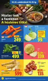 Lidl akciós újság hét 43 Oldal 6: Petrezselyemgyökér €599,00, Sárgarépa €249,00