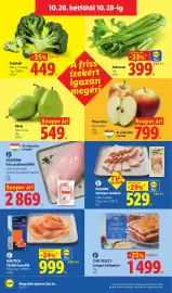 Lidl akciós újság hét 43 Oldal 60: Nautica füstölt lazacfilé €999,00, Húsfarm friss pulykamellfíle €2.869,00