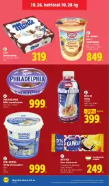 Lidl akciós újság hét 43 Oldal 64: Real Nature Görög stílusú joghurt €999,00, Pöttysös guru túródesszert €249,00