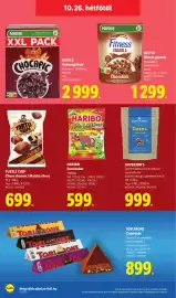 Lidl akciós újság hét 43 Oldal 66: Haribo gumicukor €599,00, Toblerone csokoládé €899,00