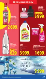 Lidl akciós újság hét 43 Oldal 69: Kinley tonic water €629,00, Tom tailor happy to be / adventurous €5.999,00