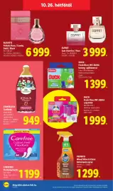 Lidl akciós újság hét 43 Oldal 74: Carefree tisztasági betét €1.199,00, L'angelica tusfürdő €949,00