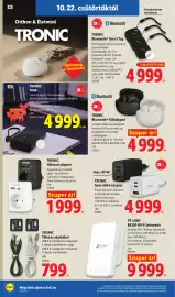Lidl akciós újság hét 43 Oldal 12: Tronic gyorstöltő adapter €4.999,00, Tronic bluetooth fülhallgató €4.999,00