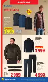 Lidl akciós újság hét 43 Oldal 20: Esmara men férfi nagyméretű thermo farmernadrág €4.999,00