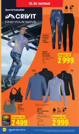 Lidl akciós újság hét 43 Oldal 24: Crivit női thermo futó nadrág €2.999,00