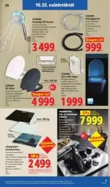 Lidl akciós újság hét 43 Oldal 9: Livarino wc-ülőke €4.999,00, Livarno zuhanyfej led-fénnyel €3.499,00