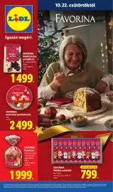 Lidl akciós újság Oldal 1: Favorina Sárgabarackos puszedliszív €1.499,00, Favorina €2.499,00