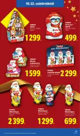 Lidl akciós újság Oldal 13: KINDER Karácsonyi figurák €499,00, Kinder €2.299,00