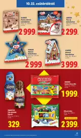 Lidl akciós újság Oldal 15: KINDER Bueno adventi kalendárium €2.999,00, Kinder €2.999,00