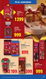 Lidl akciós újság Oldal 5: Favorina €999,00, FAVORINA Mogyorókrémes keksz €1.299,00