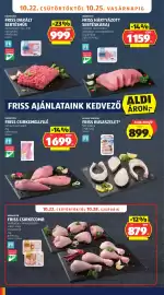 ALDI akciós újság hét 43 Oldal 10: Húsmester friss csirkemellfilé €1.699,00, Húsmester friss darált sertéshús €1.998,00