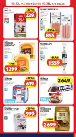 ALDI akciós újság hét 43 Oldal 11: Nutella €2.649,00, Actimel €619,00
