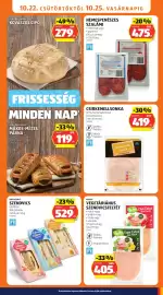 ALDI akciós újság hét 43 Oldal 13: Csirkemell sonka €419,00, Nemespenészes szalámi €475,00