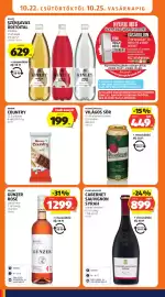 ALDI akciós újság hét 43 Oldal 16: Pilsner urquell világos sör €449,00, Kinder Country €199,00
