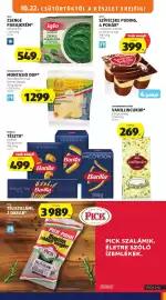 ALDI akciós újság hét 43 Oldal 17: Iglo zsenge parajkrém €549,00, Zott szívecske pudings €399,00