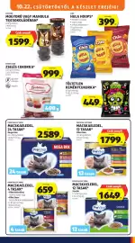 ALDI akciós újság hét 43 Oldal 19: PreVital cat food €1.799,00, Chio hula hoops €399,00