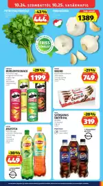 ALDI akciós újság hét 43 Oldal 29: Pringles burgonyasnack €1.199,00, Kinder bueno €749,00