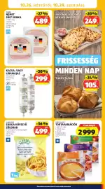 ALDI akciós újság hét 43 Oldal 31: Kacsamájas vagy libamájas €299,00, The Deli német sült sonka €489,00
