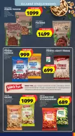 ALDI akciós újság hét 43 Oldal 35: Snack Fun földimogyoró tésztabundában €689,00, Snack Fun magmix €1.099,00