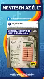 ALDI akciós újság hét 43 Oldal 9: Csirkevirsli €799,00