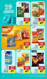 Carrefour gazetka tydzień 43 Strona 40: Paluszki LAJKONIK €4,49, Chrupki CURLY €4,49