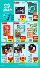 Carrefour gazetka tydzień 43 Strona 42: Przysmaki dla psa adventuros, dentalife, Karma sucha dla psa Cesar €13,99