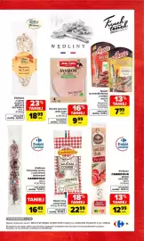 Carrefour gazetka Strona 13: Snacki wysokobiałkowe z salami AOSTE €7,99, Kiełbasa CARREFOUR SÈCHE ORIGINAL €12,99