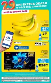Carrefour gazetka tydzień 43 Strona 6: Telewizor 55 TCL QLED 55P71K €1.299,00, Banany €2,49