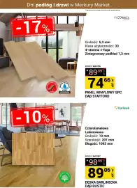 Merkury Market gazetka Strona 10: Panel winylowy SPC Dąb Stafford €74,66, Deska Barlinecka Dąb Rustic €89,06