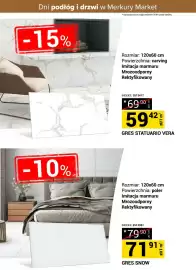 Merkury Market gazetka Strona 12: Gres Snow €71,91, GRES STATUARIO VERA €59,42