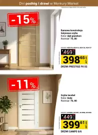 Merkury Market gazetka Strona 3: DRZWI CAMPE 6/6 €399,61, DRZWI PRESTIGE PX 02 €398,65