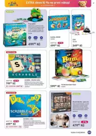 Bambule leták Strana 105: Scrabble - dřevěná edice €799,90, Scrabble Junior €699,90