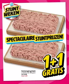 Hoogvliet folder week 43 Pagina 2: STUNT WEKEN SPECTACULAIRE STUNTPRIJZEN! Gemengd gehakt 2 pakken van 500 gram Van 9.18