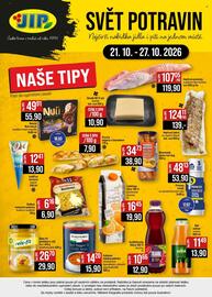 Jip leták týden 43 Strana 20: Albi nektar mrkev €13,90, Mcennedy párky hot dog €139,00