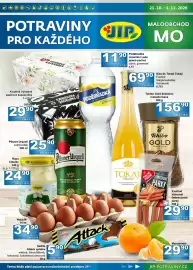 Jip leták Strana 1: 21.10.-1. 11. 2026" POTRAVINY PRO KAŽDÉHO Kvalitně Výhodně papírové kapesníčky 2-vrstvé box 200 ks 29.90