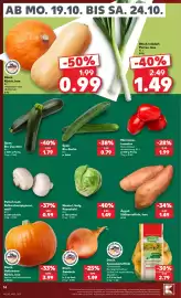 Kaufland Prospekt woche 43 Seite 14: Dtsch. Halloween-Kürbis, lose Speise- und Schnitzkürbis €3,99