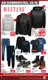 Kaufland Prospekt woche 43 Seite 40: MUSTANG Boots €34,99, T-Shirt €9,99