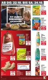 Kaufland Prospekt woche 43 Seite 44: K-CLASSIC Suppengemüse €1,11, Heisse Tasse Suppensnack Tomaten-Creme €0,99